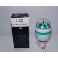 Värviliste tuledega ringliikumisega LED pirn (diskopirn)