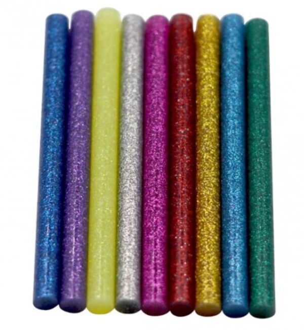 Liimipulgad glitter 7mmx10 cm 8 tk