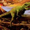Puidust minipusle dinosaurus