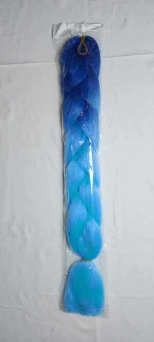 Kanekalon /tehispats/  2 värviga 60 cm 100 g nr 6
