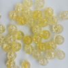 Akrüülpärlid 11 mm ca 50 tk kollased mõra effektiga