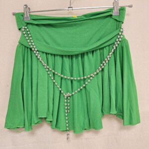 Kauni langemisega pärlkaunistusega seelik one size S/M/L suurusele (roheline või pruun) - Pilt 3