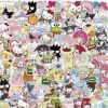 Kleebised Hello Kitty ca 4cm /juhuslikud pildid/ 50 tk