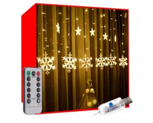 Jõulutuled LED Lumehelbed soe valgus USB