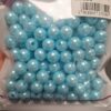 Akrüülpärlid 10 mm ca90 tk helesinised