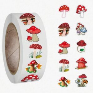 Kleebiserull Seened 500 tk (2,5 cm)
