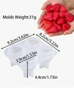 Silikoonvorm Maasikad 4 tk suurus L