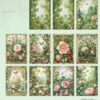 Disainpaberid  retro Roheline 30 tk