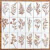 Šabloonid 18 tk taimed 15x7,5 cm