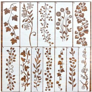 Šabloonid 12 tk taimed 30x11,4 cm