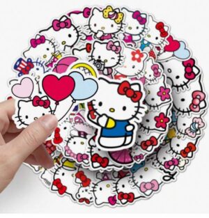 Kleebised Hello Kitty 50 tk ca 5 cm