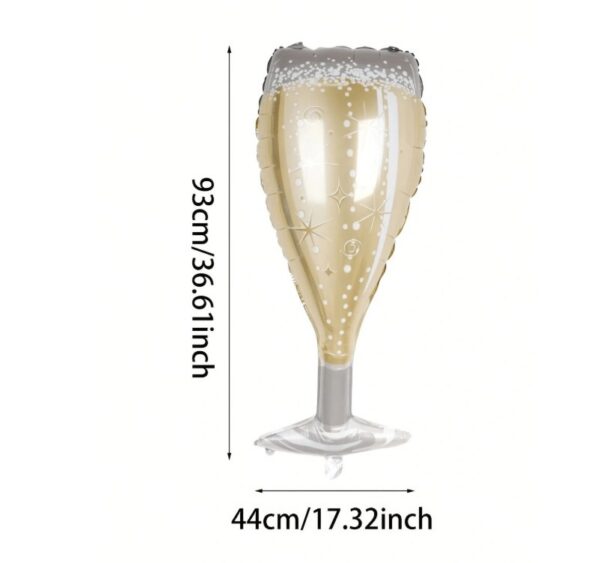 Fooliumpallid 2 tk šampuse klaas ca 90 cm - Image 2