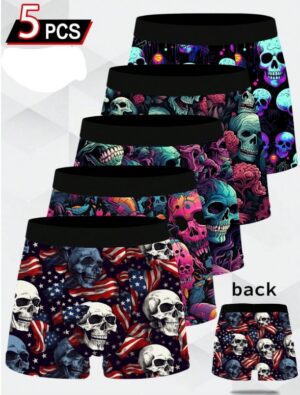 5 paari meeste bokserid XL