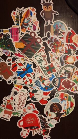 Kleebiserull Jõulud 50 tk ca 6 cm