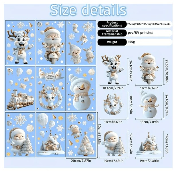 Aknakleebis (liimivaba) Jõulud 2 - Image 2