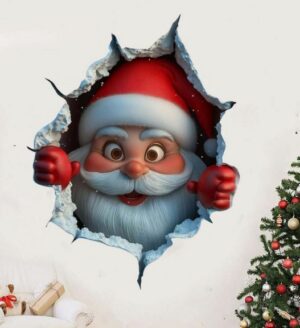 Dekoratiivkleebis aknale, seinale - Jõuluvana 25x29 cm