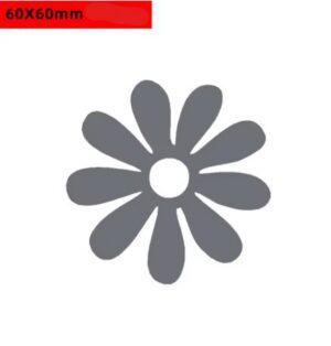 Triigitav helkur lill 1 tk ca 60 mm