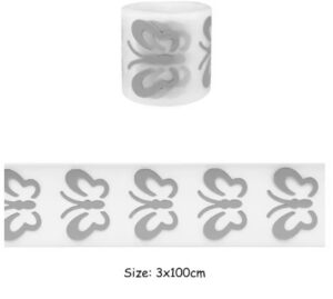 Triigitavad helkur 3 cm liblikad 1 m