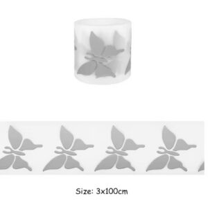 Triigitavad helkur 3 cm liblikad 1 m