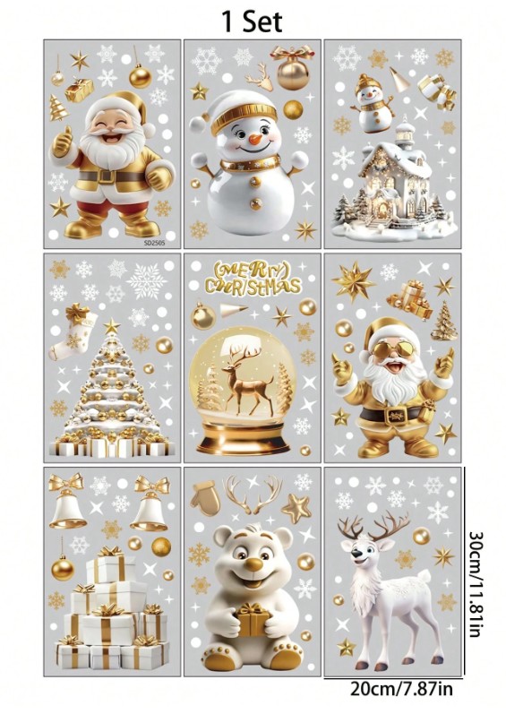 Aknakleebis (liimivaba) Jõulud - Image 2