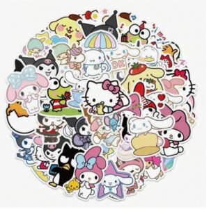 Kleebised Kawii/Hello Kitty ca 100 tk pakis