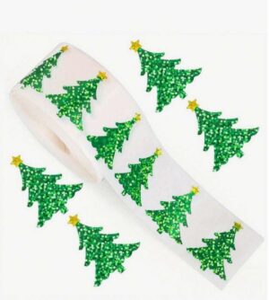 Kleebiserull Kuused läikivad 500 tk 3 cm