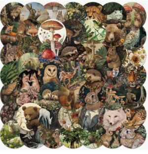 Kleebised loomad ca 5 cm 50 tk