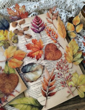 Kleebised sügislehed ca 5x7 cm 20 tk