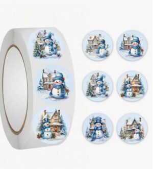 Kleebiserull lumememmed vintage 500 tk 2,5 cm