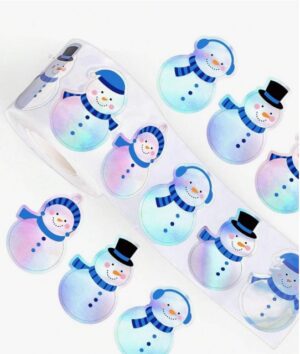 Kleebiserull lumememmed 500 tk läikivad hõbedased