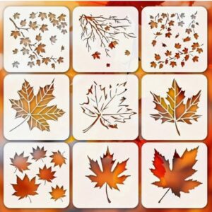Šabloonid 9 tk ca 10x10 cm lehed
