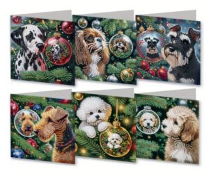 Teemantmaalide komplekt kaardid 6 tk jõulud