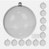 Kaunistus Läbipaistev plastikkuul /meisterdamiseks/ 12 tk 8 cm