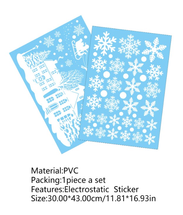 Aknakleebis (liimivaba) Valge jõulud - Image 2