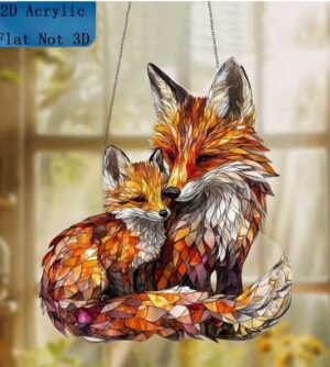 Aknakaunistus rebane 18x20 cm