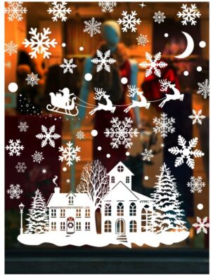 Aknakleebis (liimivaba) Valge jõulud