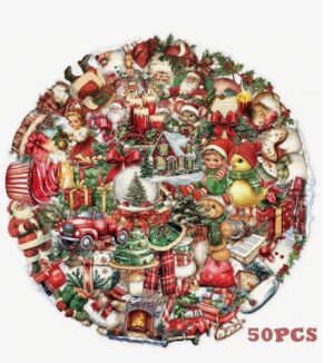 Kleebised 50 tk jõulud 5 cm