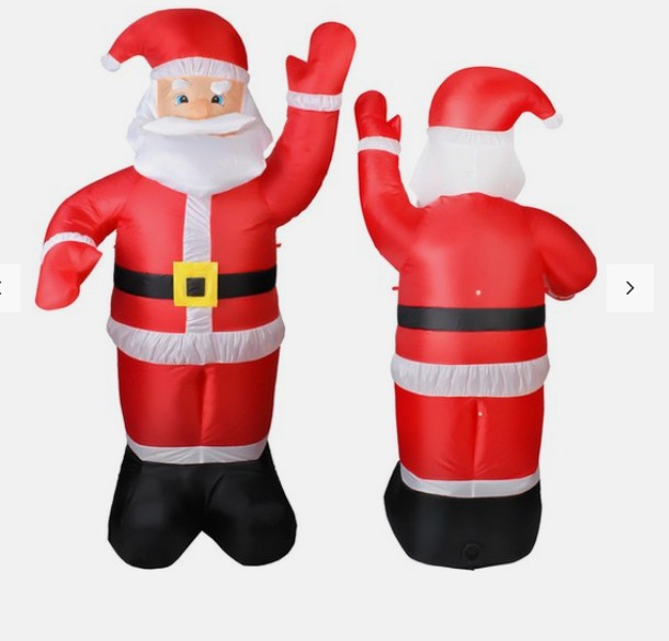 Õhuga puhutav jõuluvana 180 cm