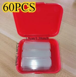 Kahe poolne kleebis plastikriba 60 tk karbis