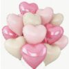 Õhupallide komplekt südamed 10 tk roosa mix
