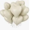 Õhupallide komplekt südamed 10 tk valge