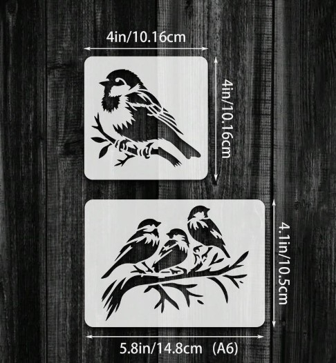 Šabloonid 7 tk linnud - Image 2