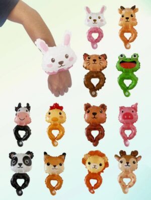 Käevõru õhuga täidetavad loomapallid 12 tk pakis