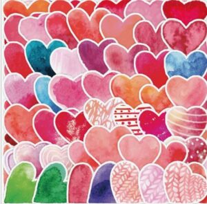 Kleebised 50 tk ca 5 cm  südamed