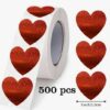 Kleebiserull süda, 500 tk  (väikse sädelusega)