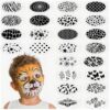 Šabloonid 24 tk  näole-nahale mustrid