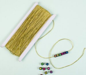 Elastikkumm 50 m Ø1mm kuldne