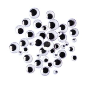 Käsitöö silmad 300 tk 3 eri suurust 7,10,15 mm