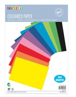 Paber 4 erinevat suurust  (A3, A4, A5, A6) 195 tk 15 värvi 100g (kopeeri)