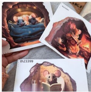 Kleebis seinale-aknale hiired 3 tk